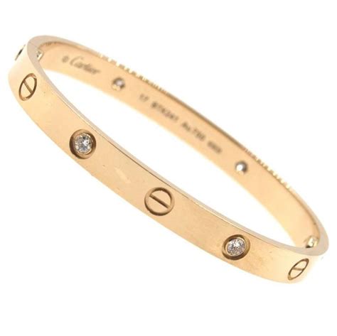 cartier love bracelet size 17 gold